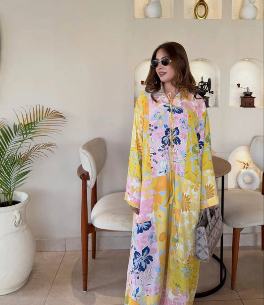 Yellow Bloom Kaftan