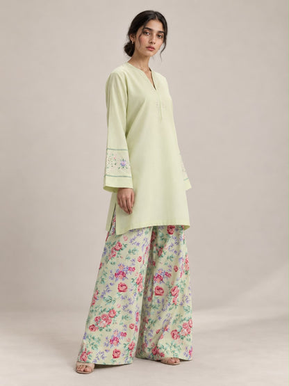Sage Bloom embroidered 2pc