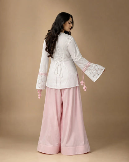 Tassel Embroidered C-ord Set