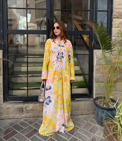 Yellow Bloom Kaftan
