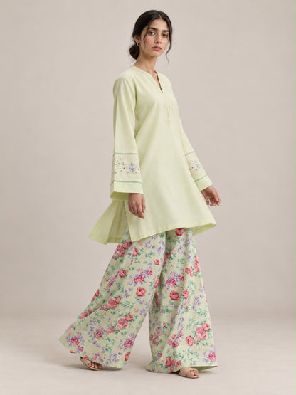 Sage Bloom embroidered 2pc