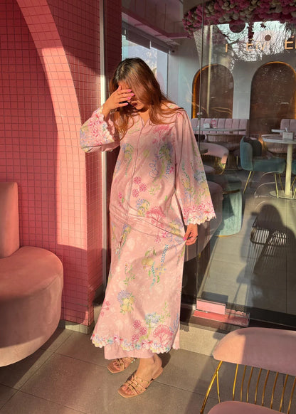 Dusty Pink Kaftan 2pc
