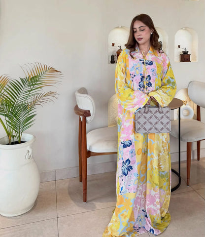 Yellow Bloom Kaftan