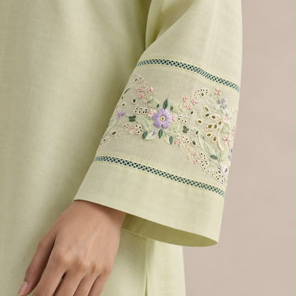 Sage Bloom embroidered 2pc