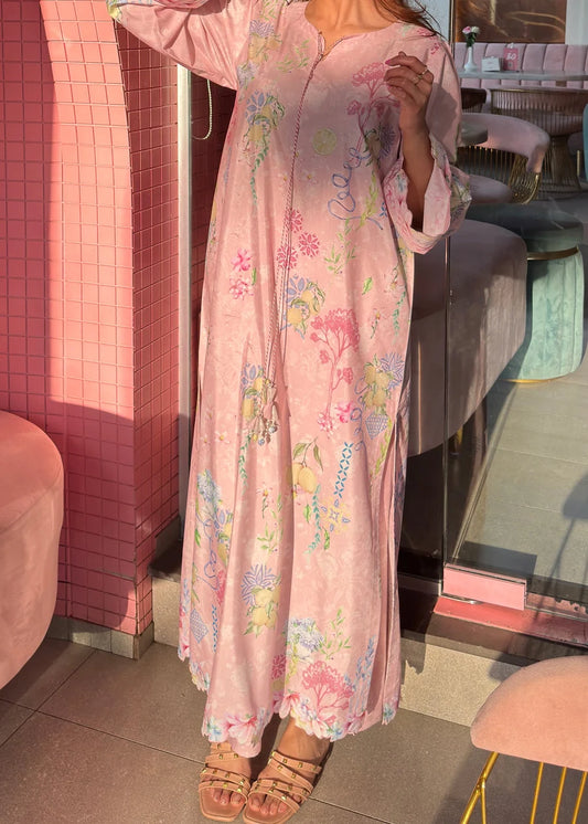 Dusty Pink Kaftan 2pc