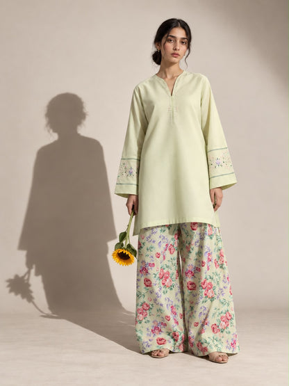 Sage Bloom embroidered 2pc