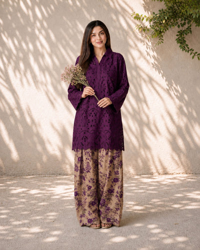 Purple Aura Co-ord Set