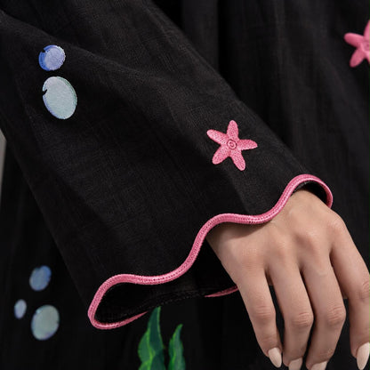 Black Sea Embroidered Co-ord
