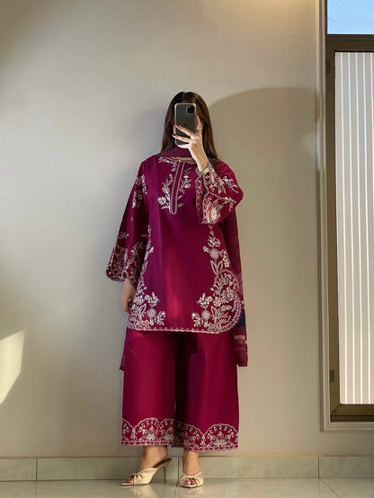 Aroha Embroidered 3Pc