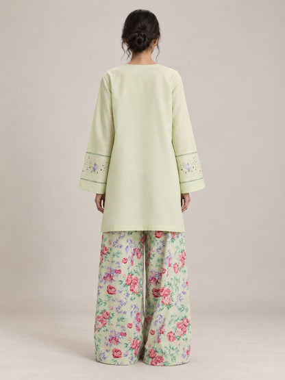 Sage Bloom embroidered 2pc