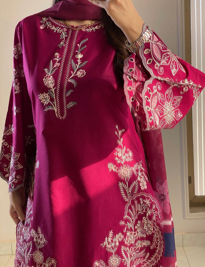 Aroha Embroidered 3Pc