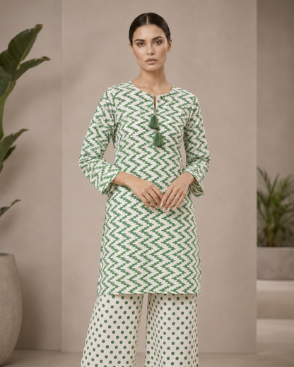 Emerald Chevron Co-ord Set