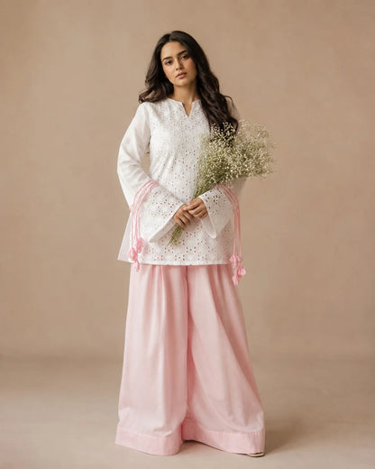Tassel Embroidered C-ord Set