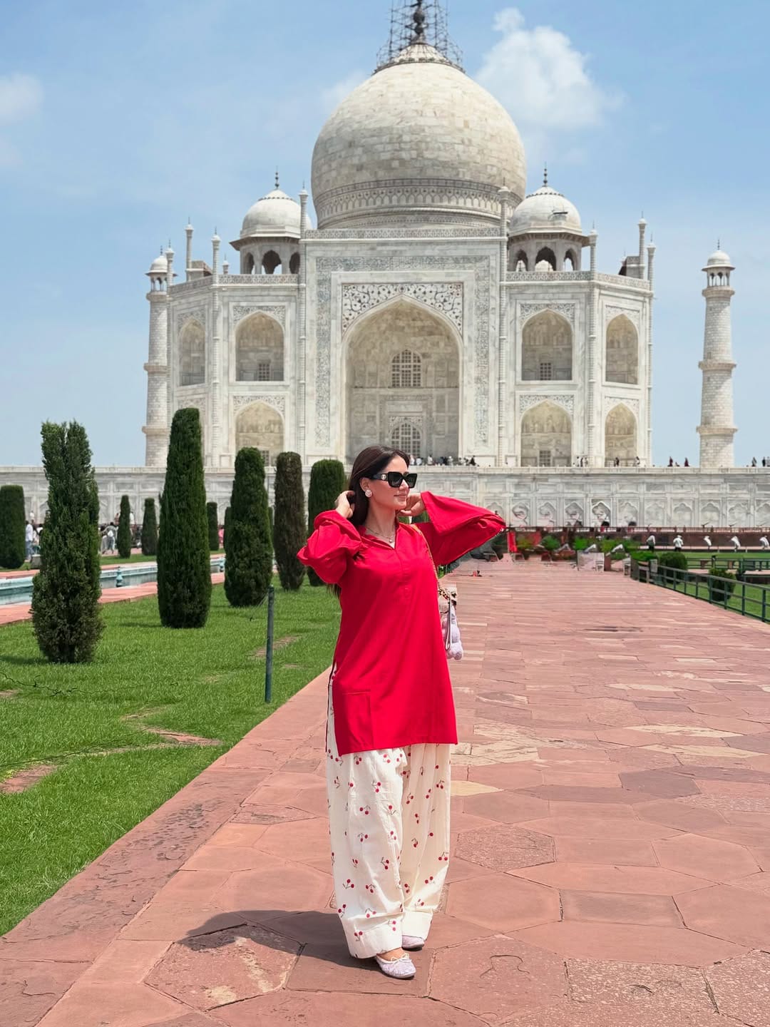 Cherry Embroidered Farshi Shalwar