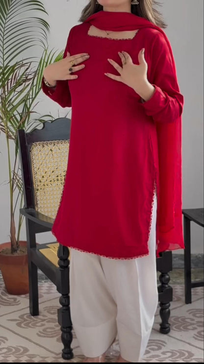 Laal Desi Fit 3Pc