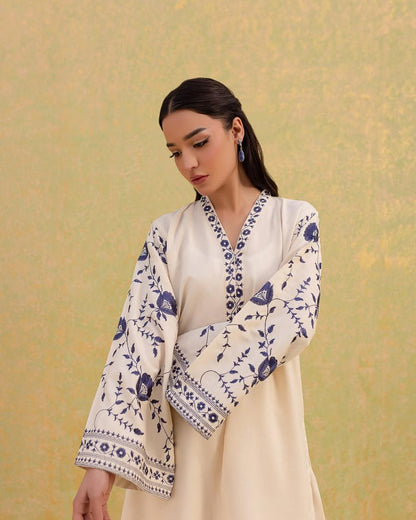 White Embroidered 3-piece lawn suit