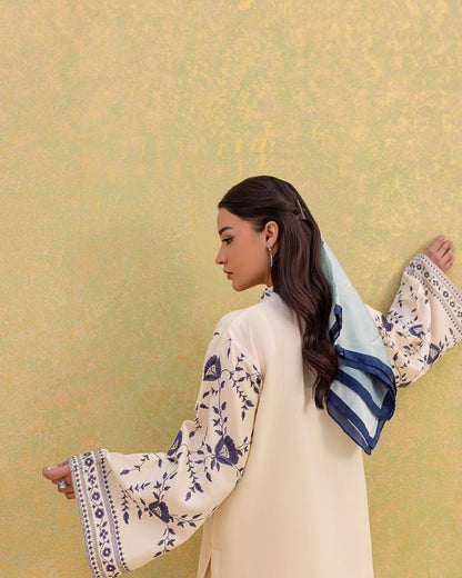 White Embroidered 3-piece lawn suit