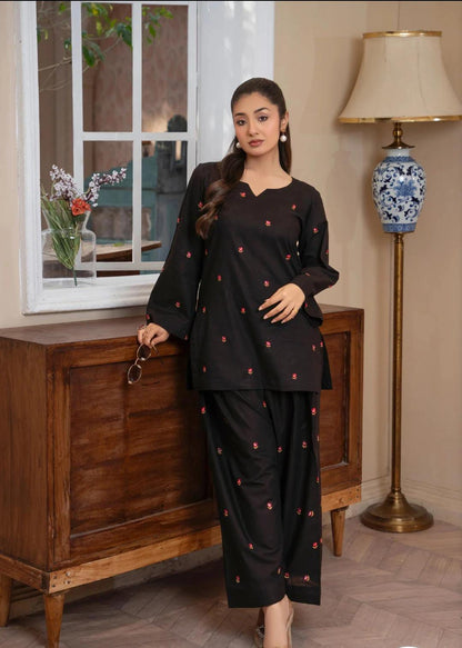 Flower-Petal Furshi Shalwar 3pc set