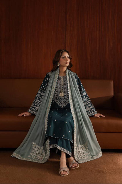Arzu Embroidered 3-piece lawn suit