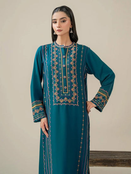 TEAL EMBROIDERED 3pc