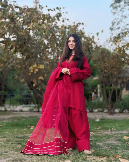 Ruby Embroidered 3PC