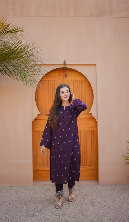 Zafa Embroidered Co-ord Set