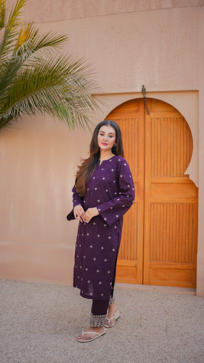 Zafa Embroidered Co-ord Set