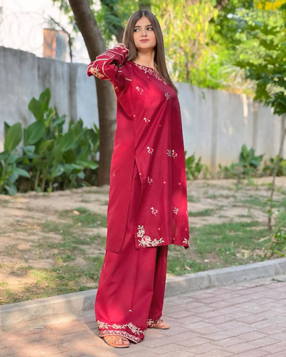 Dure Fishan Embroidered Furshi