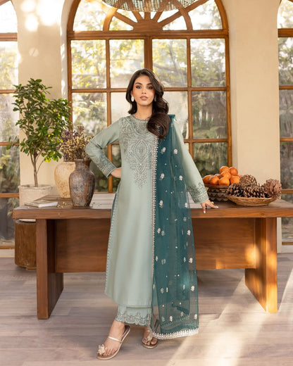 Lazule Embroidered 3PC