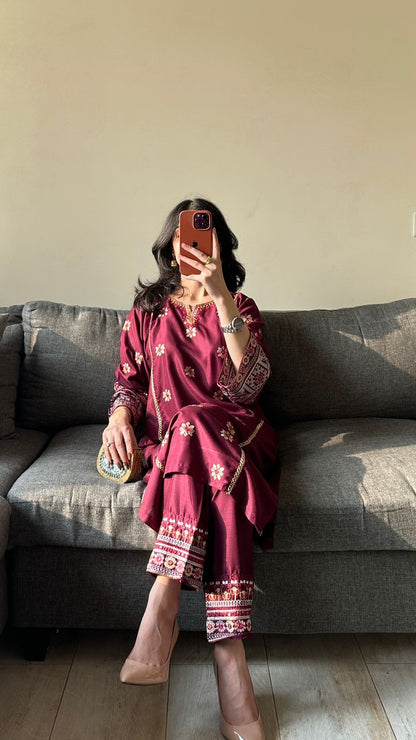 Nazakat Embroidered 2PC