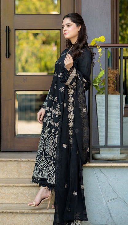 Faatiq Luxury Embroidered 3Pc