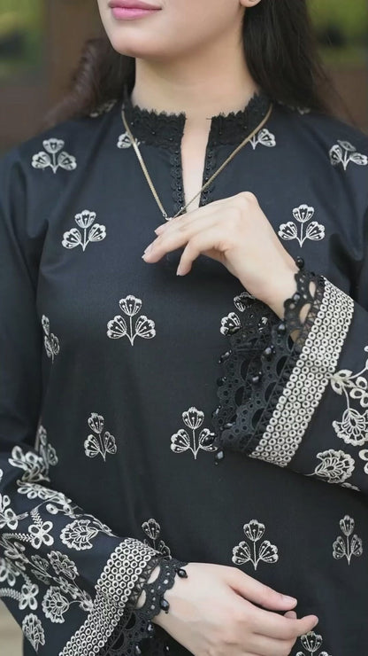 Faatiq Luxury Embroidered 3Pc